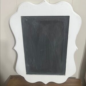White Framed Chalkboard 13.5”x18”